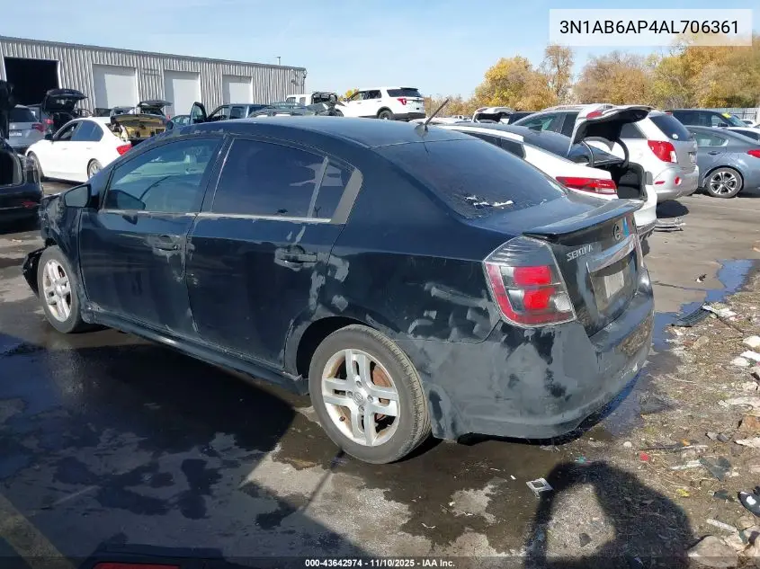 3N1AB6AP4AL706361 2010 Nissan Sentra 2.0Sr