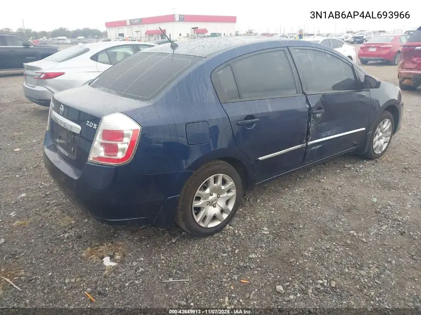 3N1AB6AP4AL693966 2010 Nissan Sentra 2.0S