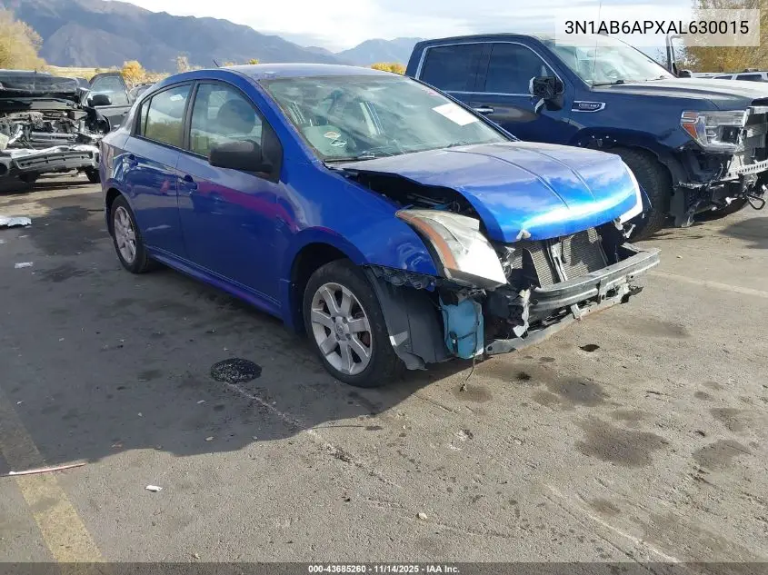 3N1AB6APXAL630015 2010 Nissan Sentra 2.0Sr