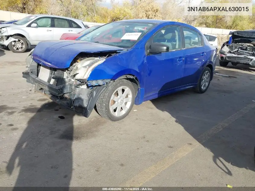 3N1AB6APXAL630015 2010 Nissan Sentra 2.0Sr