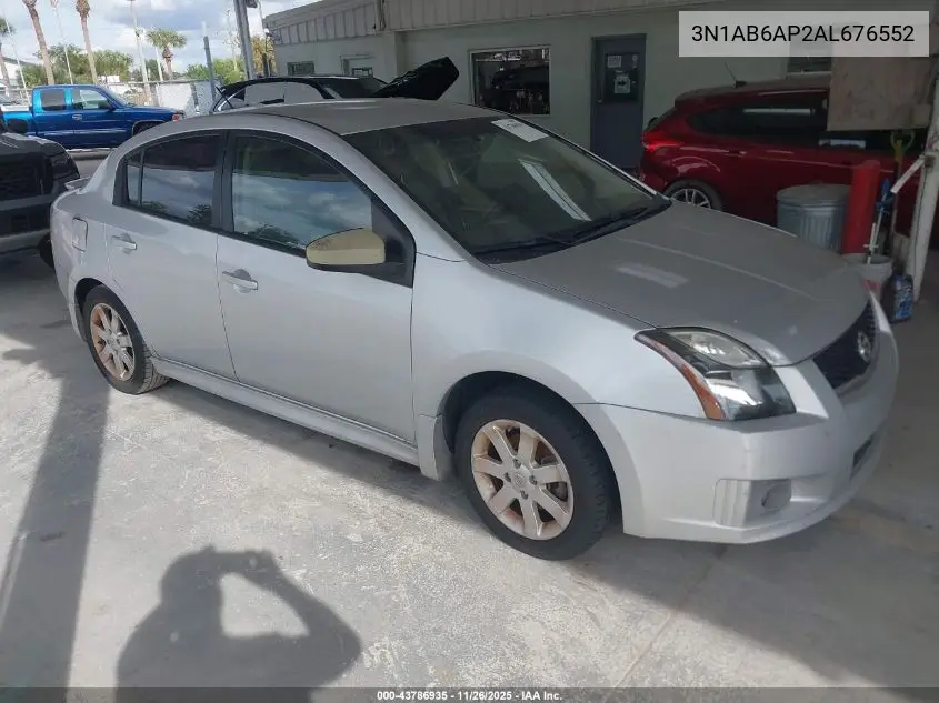 3N1AB6AP2AL676552 2010 Nissan Sentra 2.0Sr