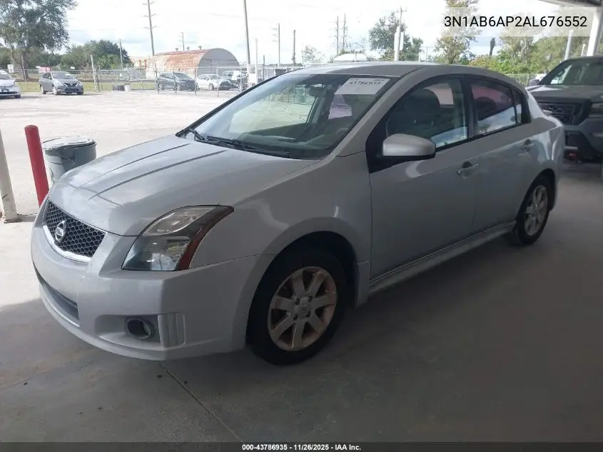 3N1AB6AP2AL676552 2010 Nissan Sentra 2.0Sr