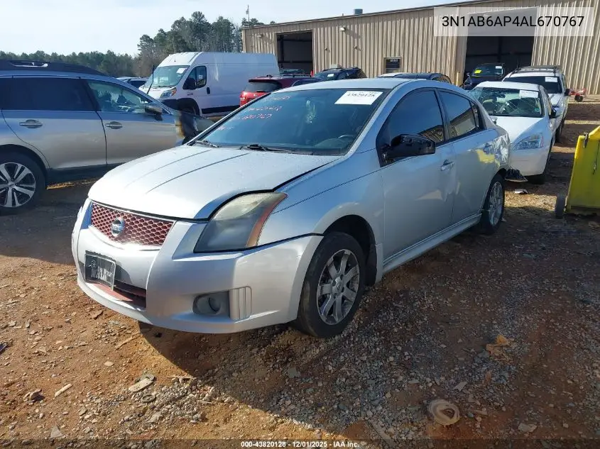 3N1AB6AP4AL670767 2010 Nissan Sentra 2.0Sr