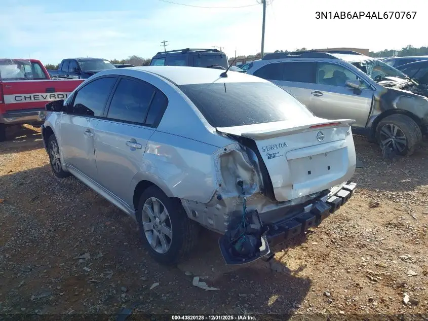3N1AB6AP4AL670767 2010 Nissan Sentra 2.0Sr