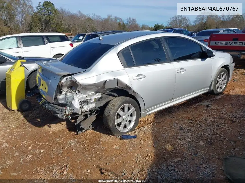 3N1AB6AP4AL670767 2010 Nissan Sentra 2.0Sr