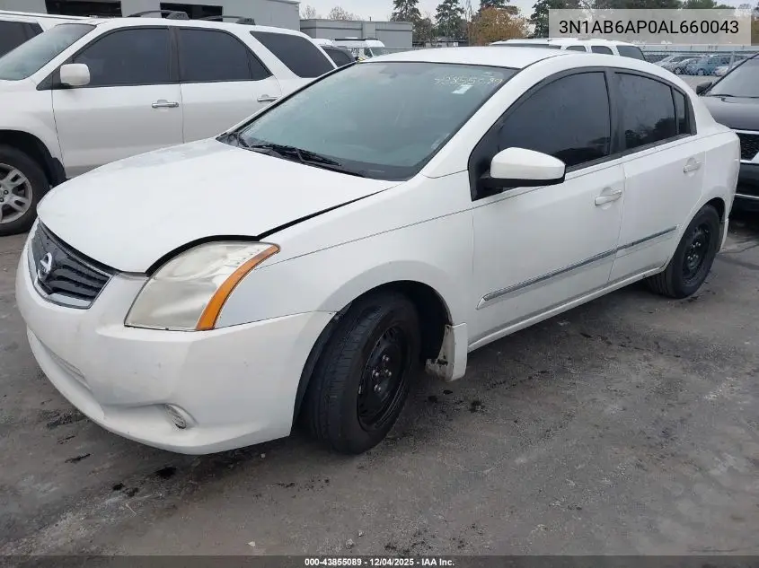 3N1AB6AP0AL660043 2010 Nissan Sentra 2.0S