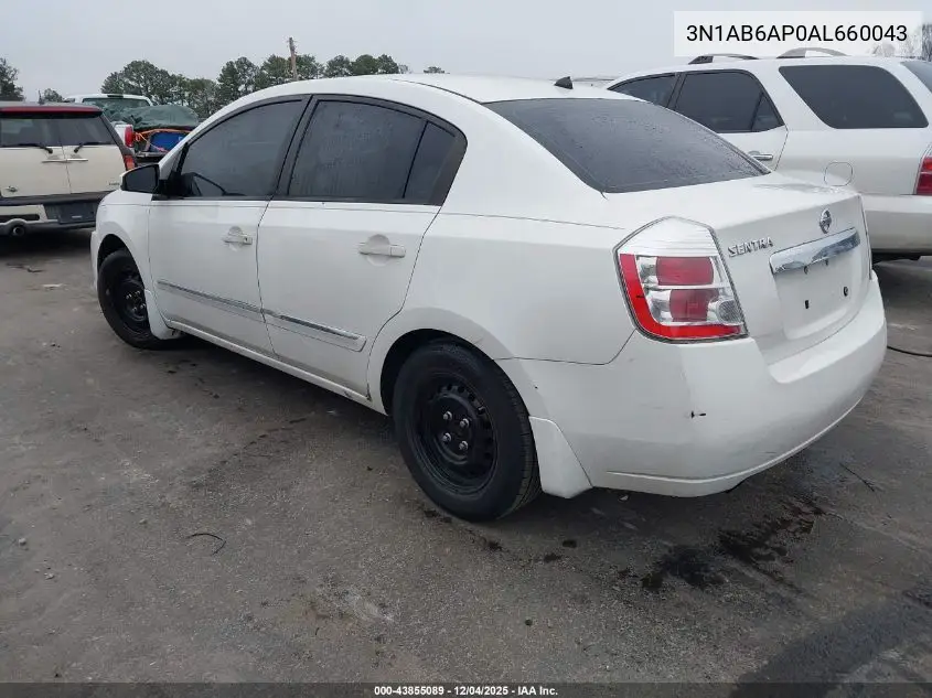 3N1AB6AP0AL660043 2010 Nissan Sentra 2.0S