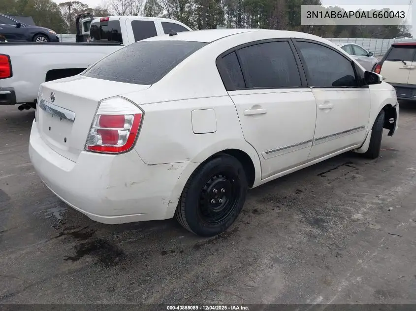 3N1AB6AP0AL660043 2010 Nissan Sentra 2.0S
