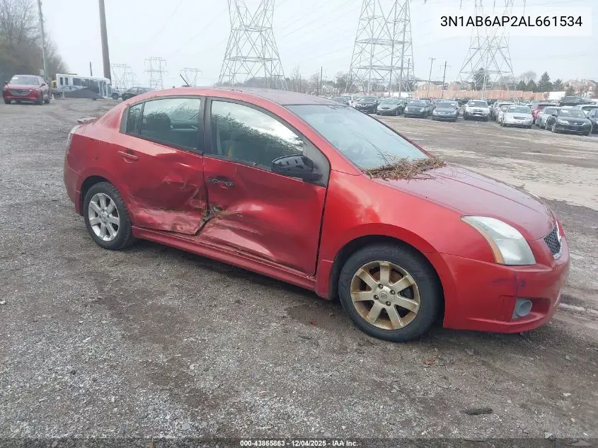 3N1AB6AP2AL661534 2010 Nissan Sentra 2.0Sr