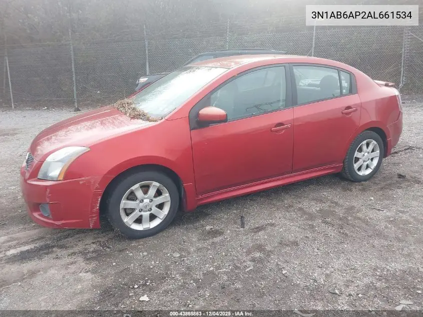 3N1AB6AP2AL661534 2010 Nissan Sentra 2.0Sr