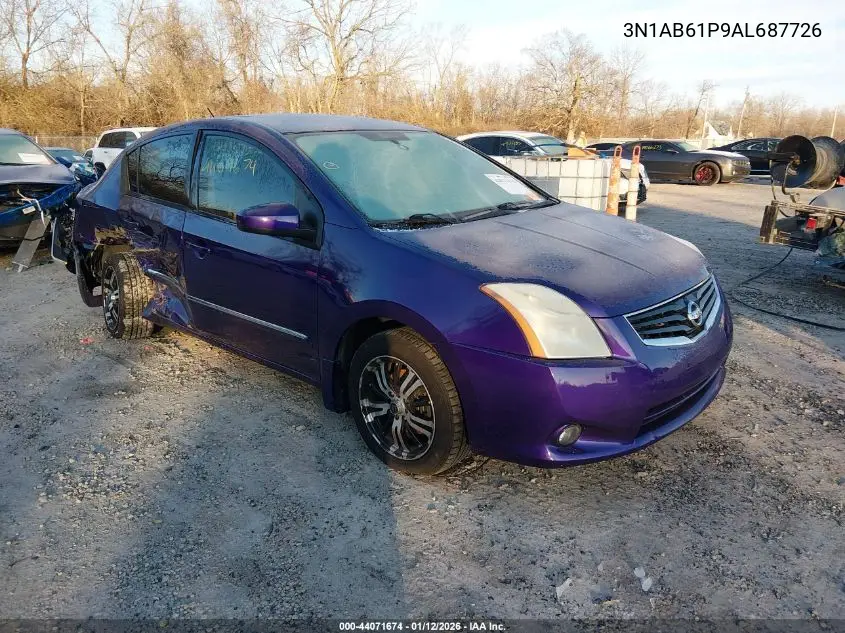 3N1AB6AP9AL687726 2010 Nissan Sentra 2.0Sl