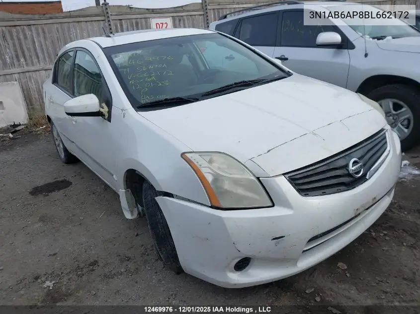 3N1AB6AP8BL662172 2011 Nissan Sentra