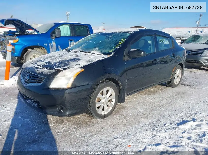 3N1AB6AP0BL682738 2011 Nissan Sentra