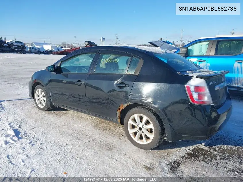 3N1AB6AP0BL682738 2011 Nissan Sentra
