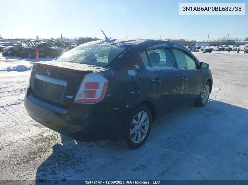 3N1AB6AP0BL682738 2011 Nissan Sentra