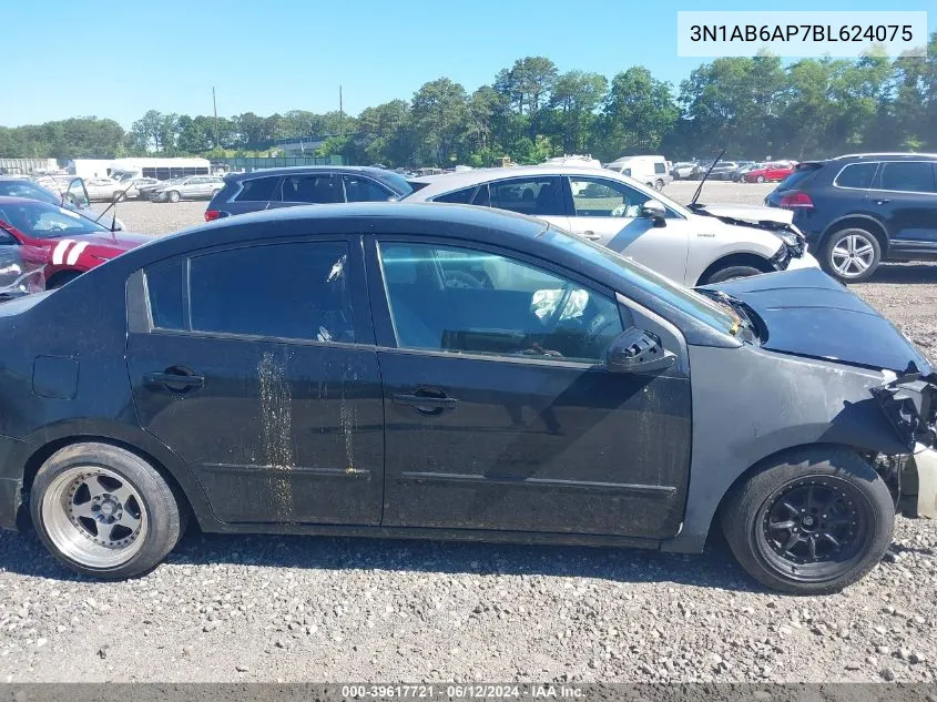 2011 Nissan Sentra 2.0 VIN: 3N1AB6AP7BL624075 Lot: 39617721