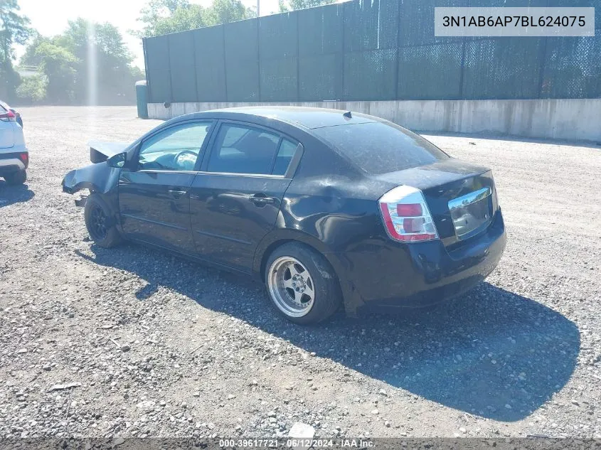 2011 Nissan Sentra 2.0 VIN: 3N1AB6AP7BL624075 Lot: 39617721