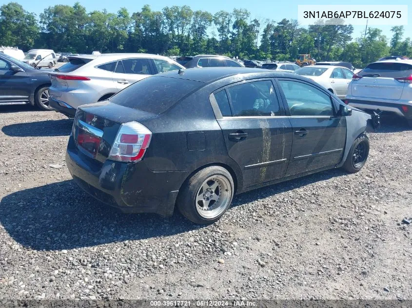 2011 Nissan Sentra 2.0 VIN: 3N1AB6AP7BL624075 Lot: 39617721