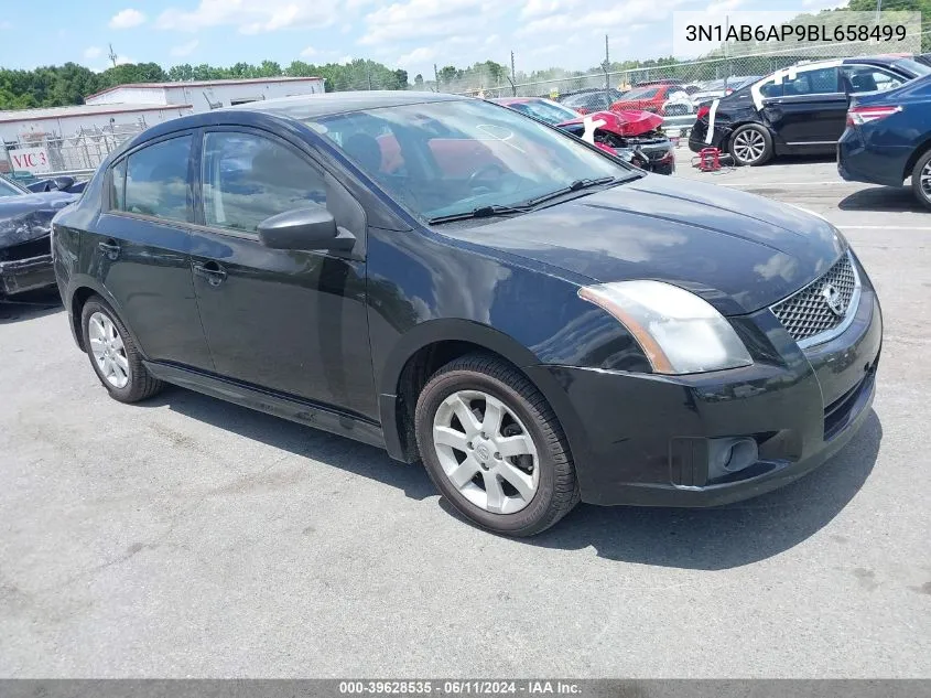 2011 Nissan Sentra 2.0Sr VIN: 3N1AB6AP9BL658499 Lot: 39628535