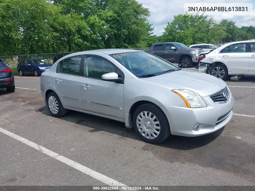 2011 Nissan Sentra 2.0/2.0S/Sr/2.0Sl VIN: 3N1AB6AP8BL613831 Lot: 39632985