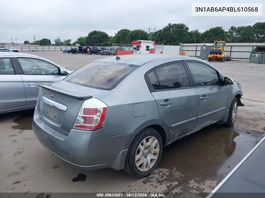 3N1AB6AP4BL610568 2011 Nissan Sentra 2.0S