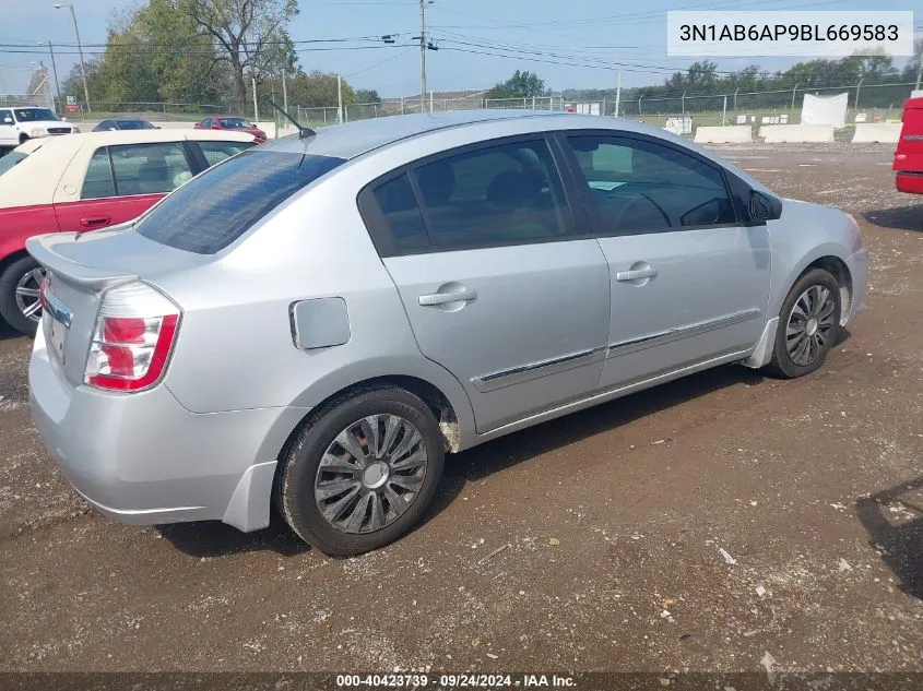 3N1AB6AP9BL669583 2011 Nissan Sentra 2.0S