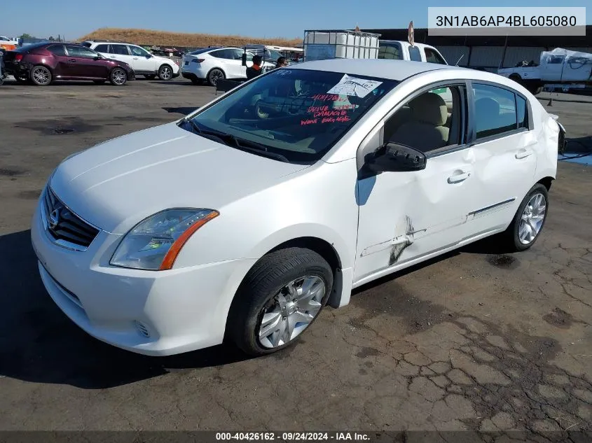 2011 Nissan Sentra 2.0S VIN: 3N1AB6AP4BL605080 Lot: 40426162