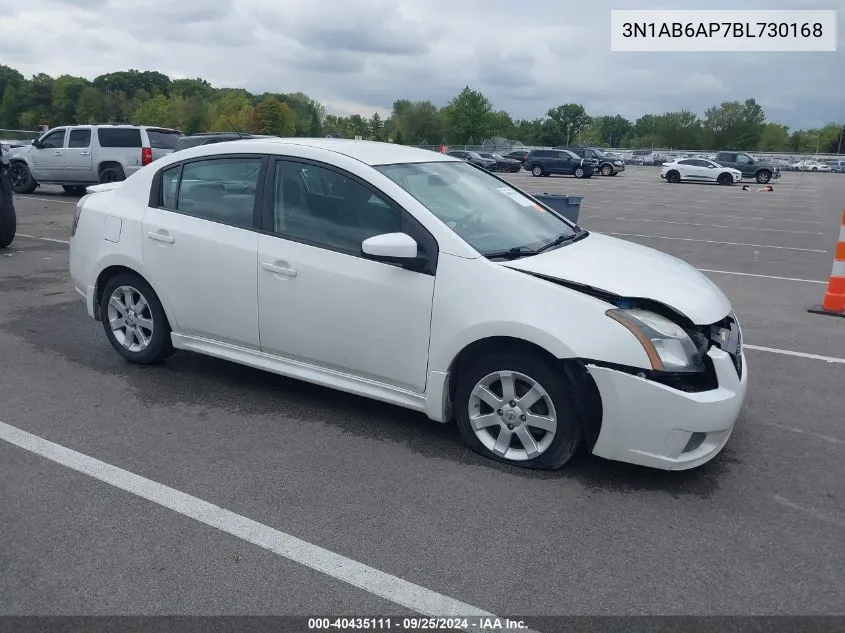 2011 Nissan Sentra 2.0Sr VIN: 3N1AB6AP7BL730168 Lot: 40435111