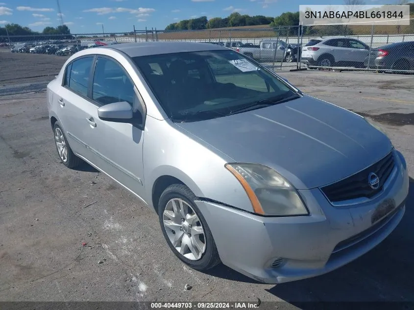 2011 Nissan Sentra 2.0S VIN: 3N1AB6AP4BL661844 Lot: 40449703