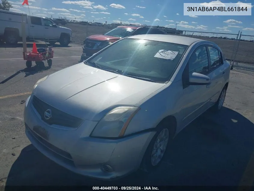 2011 Nissan Sentra 2.0S VIN: 3N1AB6AP4BL661844 Lot: 40449703