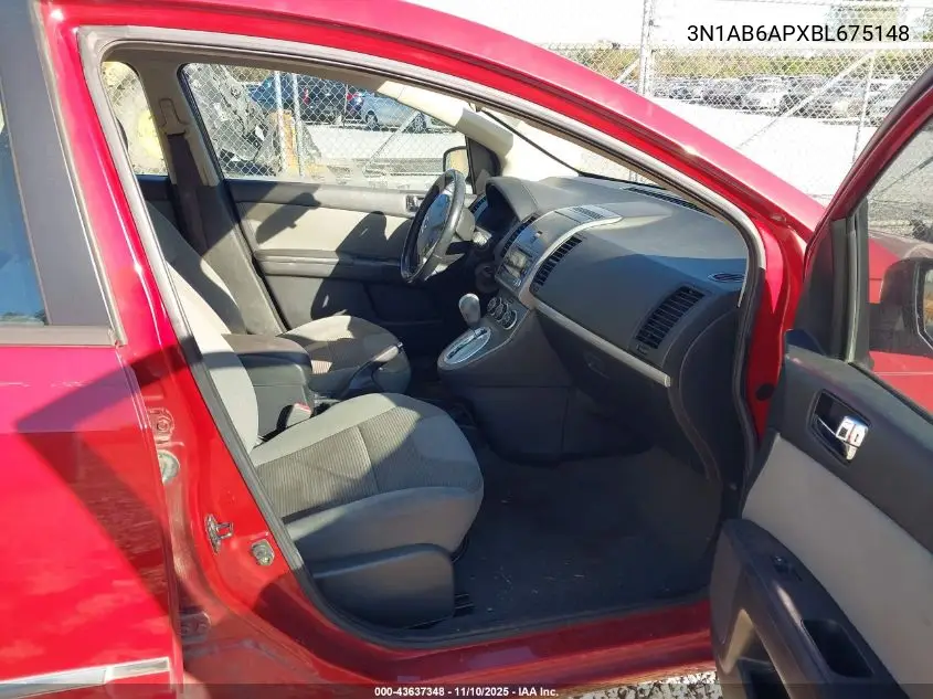 3N1AB6APXBL675148 2011 Nissan Sentra 2.0S