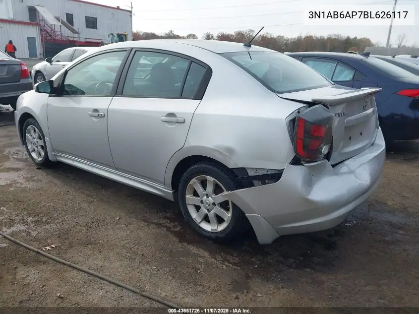 3N1AB6AP7BL626117 2011 Nissan Sentra 2.0Sr