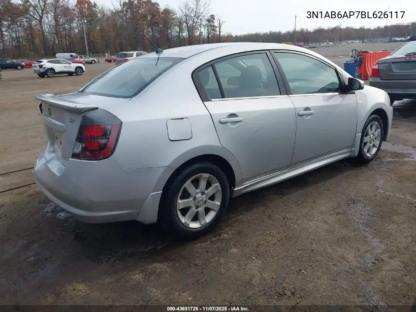 3N1AB6AP7BL626117 2011 Nissan Sentra 2.0Sr