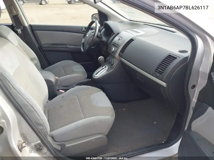 3N1AB6AP7BL626117 2011 Nissan Sentra 2.0Sr
