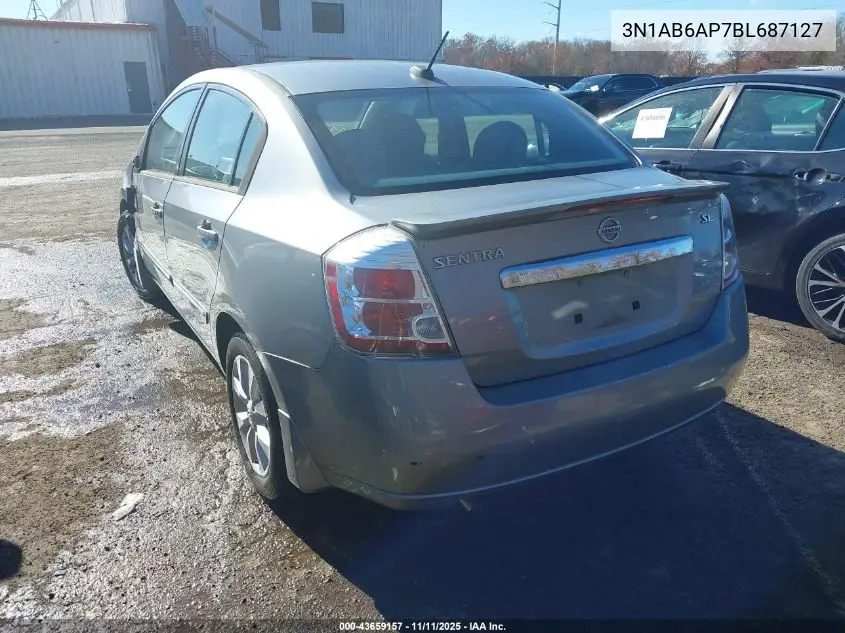 3N1AB6AP7BL687127 2011 Nissan Sentra 2.0Sl
