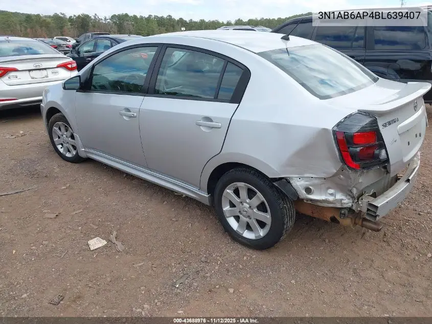 3N1AB6AP4BL639407 2011 Nissan Sentra 2.0Sr
