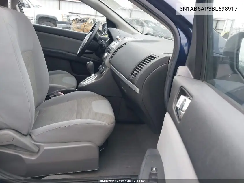 3N1AB6AP3BL698917 2011 Nissan Sentra 2.0S