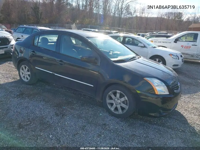 3N1AB6AP3BL635719 2011 Nissan Sentra 2.0S