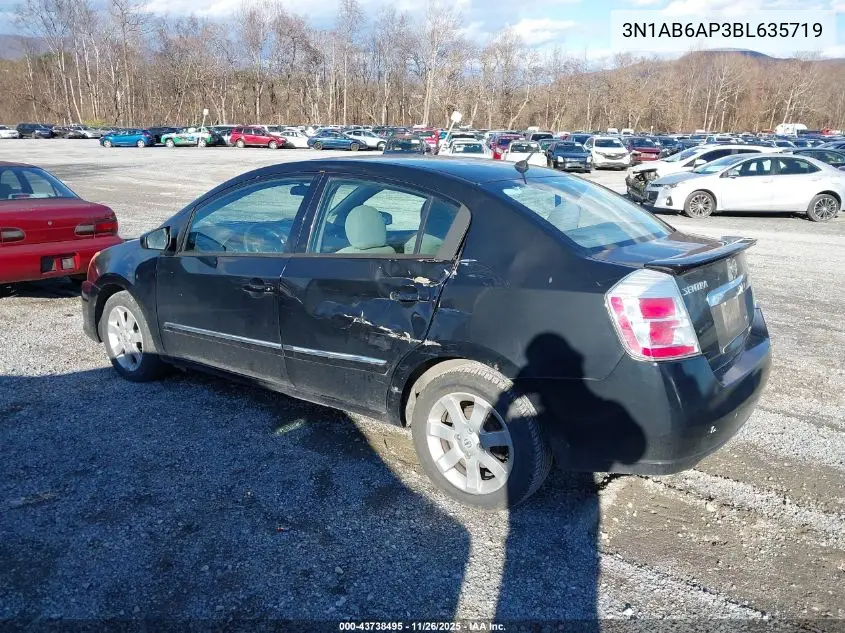 3N1AB6AP3BL635719 2011 Nissan Sentra 2.0S