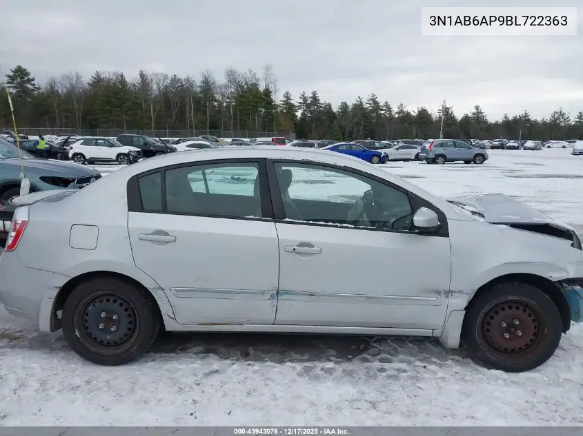 3N1AB6AP9BL722363 2011 Nissan Sentra 2.0S