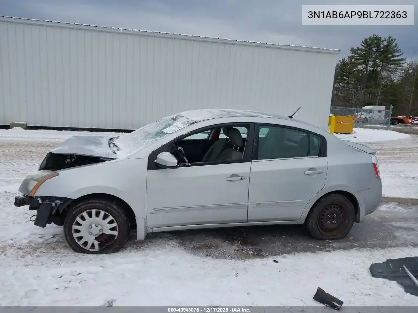 3N1AB6AP9BL722363 2011 Nissan Sentra 2.0S
