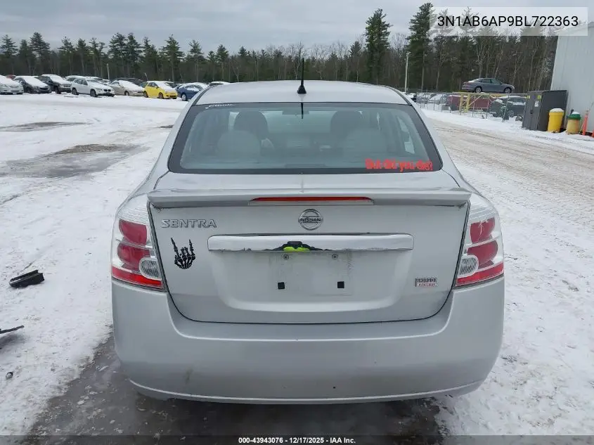 3N1AB6AP9BL722363 2011 Nissan Sentra 2.0S