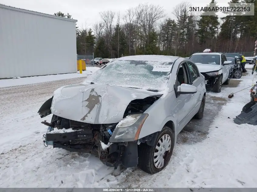 3N1AB6AP9BL722363 2011 Nissan Sentra 2.0S
