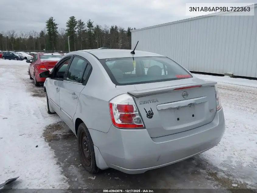 3N1AB6AP9BL722363 2011 Nissan Sentra 2.0S