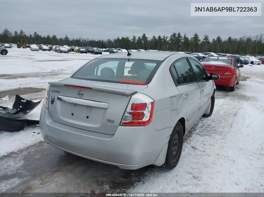 3N1AB6AP9BL722363 2011 Nissan Sentra 2.0S
