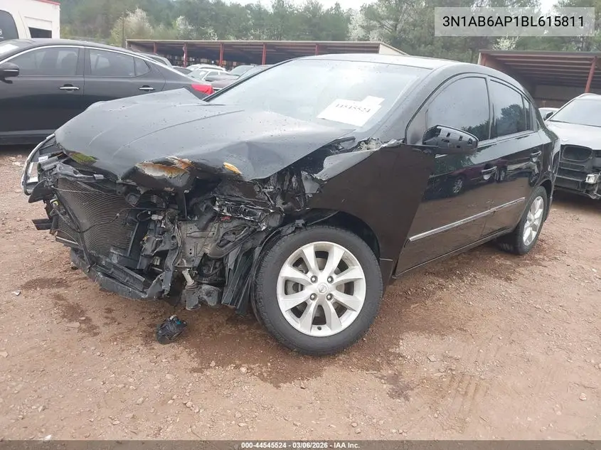 3N1AB6AP1BL615811 2011 Nissan Sentra 2.0Sl