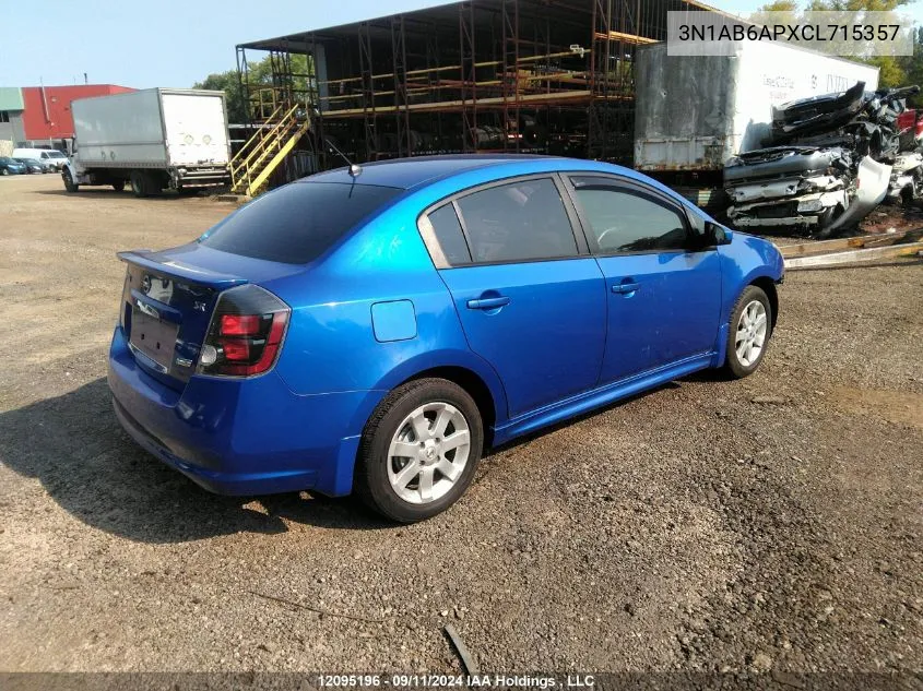 3N1AB6APXCL715357 2012 Nissan Sentra