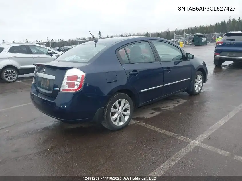 3N1AB6AP3CL627427 2012 Nissan Sentra 2.0 S