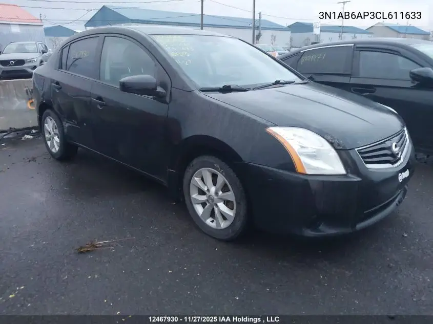 3N1AB6AP3CL611633 2012 Nissan Sentra 2.0/2.0S/Sr/2.0Sl