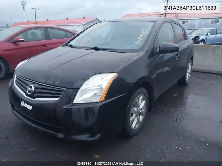 3N1AB6AP3CL611633 2012 Nissan Sentra 2.0/2.0S/Sr/2.0Sl